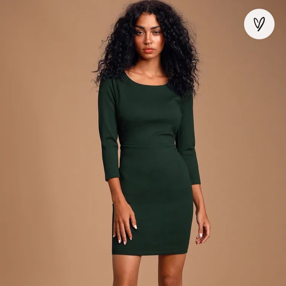 SOLD Lulus Love Language Bodycon Backless Dress.